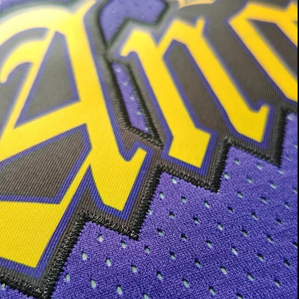 Los Angeles Lakers Luka Doncic Stitched Basketball Jersey Purple Men's - Picture 6 of 10